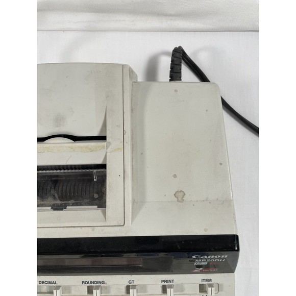Canon MP20DH Printing Calculator 2 color display 12 digit “Parts” Sold As is - Picture 5 of 8